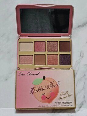 Too Faced TICKLED PEACH Bite Sized Eye Shadow Palette Limited Edition New